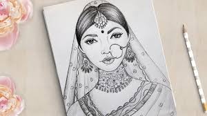 Pin On Traditional Indian Girl Drawing