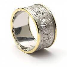 Irish Wedding Ring With Trim Celtic Rings Ltd Irish Wedding Rings Celtic Rings Warrior Ring