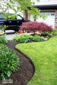 Dimex no dig edging, landscape edging helps keep mulch contained and applications quick and paver edging project dimex easyflex no digging necessary for january dimex llc including edgepro vinyl landscape. How To Edge Flowerbeds Like A Pro Via Funky Junk Interiors
