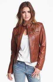 Bernardo Tab Collar Leather Jacket Regular Petite Nordstrom Exclusive Nordstrom Collar Leather Jacket Leather Jacket Leather Jackets Women