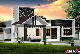 One Floor House Plan With Elegant Outdoor Front View