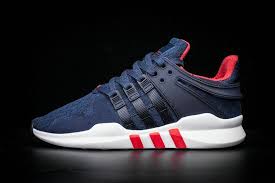 Black And Blue Men S Adidas Shoes 2018 Fashion Mens Adidas Originals Eqt Support Adv Dark Blue Red White Red Adidas Adidas Men Adidas