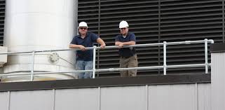 Osha stairway and handrail regulations home. Roof Railing Osha Compliant Non Penetrating Guardrail Fall Protection Blog