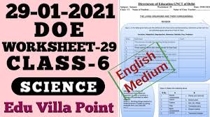 Turtle diary's science worksheet for kids give children a change to show off their knowlegde of scientific areas ranging from animals to anatomy. Class 6 Science Worksheet 29 29 01 2021 English Medium Class 6 Science Edu Villa Point Youtube