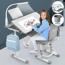 Check spelling or type a new query. Extra Large Height Adjustable Kid Study Desk Chair Set Drawer Lamp Teen Boy Girl Ebay