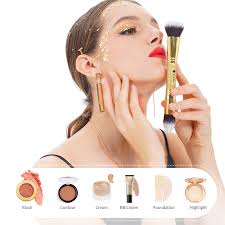 Amazon.com: DUcare Makeup Brushes Duo End Foundation Powder Buffer and  Contour Brush Synthetic Cosmetic Tools 2Pcs : Beauty & Personal Care