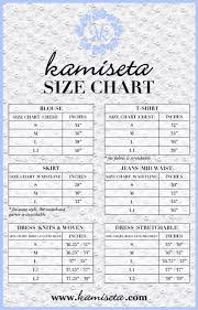 size chart kamiseta