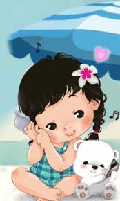Download Animated 240x400 Baby In The Beach Cell Phone Wallpaper Category All For Girls Cellphone Wallpaper Animated Cartoons Phone Wallpaper