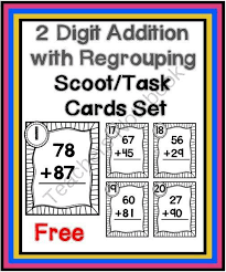 Teachers Notebook Math Addition Math Task Cards Math Work