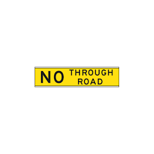 No Through Road Sign | Road Traffic Signs