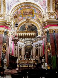 Interior St Paul Cathedral Mdina Malta Cathedral St Pauls Cathedral Malta