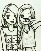 Best Friend Drawings That Are Easy To Draw Yahoo Image Search Results Drawings Of Friends Bff Drawings Best Friend Drawings