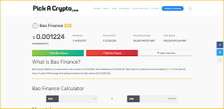 It is currently being traded for $0.00115025 on 2 markets over 2 exchanges. Bao Finance Bao Price Prediction 2021 2022 Future Bao Price