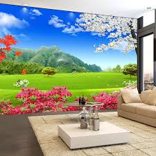 Quality wallpaper with a preview on: Lukisan Dinding 3d Pemandangan Cikimm Com