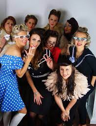 Vintage Hair Make Up Hen Party Brighton Sussex Hen Party Hen Do Vintage Hairstyles
