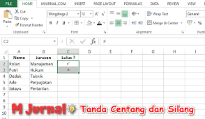 We have 41 free excel vector logos, logo templates and icons. Cara Membuat Tanda Centang Dan Silang Di Excel M Jurnal