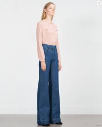 Les jeans évasés sont de retour. Incertain Falaise Bonne Volonte Zara Patte D Eph Facette Eponge Etre