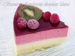 Bavarois Chocolat Blanc Framboises O Miam Miam De Soso Bavarois Chocolat Recette Chocolat Blanc