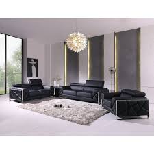 Great savings & free delivery / collection on many items. Global United Luigi Black Italian Leather Sofa Set Reviews Wayfair