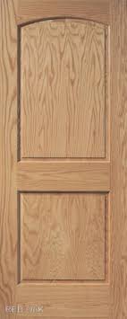 Red Oak Arch 2 Panel Wood Interior Door Puertas De Madera Madera Puertas