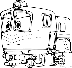 Drawing from robot trains coloring page. Robot Train Alf Coloring Page Coloringall