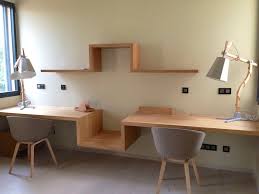 Double Bureau Bureau Suspendu Deco Bureau Mobilier De Salon