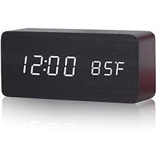 Its hand sweeping movement makes for quiet operation, but loud alarm feature and viewable yellow hand wakes you up. Wooden Led Digital Alarm Clock Dual Power Supply Clocks With 3 Set Of Alarm Sound Control Loud Electric Desk Cloc Alarm Clock Desk Clock Digital Alarm Clock