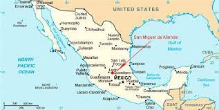San Miguel Mexico Mexico Travel Mexico Map Gulf Of Mexico