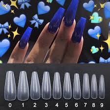 • mountain shaped acrylic nails (also known as stiletto shaped acrylic nails) are getting as popular as coffin shaped nails thanks to their prevalence on red carpets. 500pcs Nail Art Tips Long Ballerina False Nails Clear Coffin Shaped Fake Nail Finger Beauty Nail Tools Uv Gel Salon Acrylic New False Nails Aliexpress
