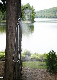 It can also be connected to any standard garden hose without additional plumbing. Basic Outdoor Shower Atticmag