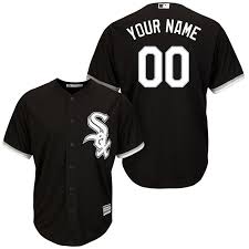 Black And White Baseball Jersey Chicago White Sox Majestic Cool Base Custom Jersey Black Chicago White Sox White Sock Custom Jerseys