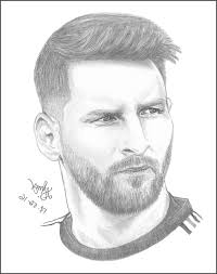 10 Messi Portrait Drawing Portrait Drawing Messi Drawing Celebrity Drawings