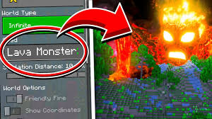 A warped fungus on a stick is needed to control a strider, similar to how a pig is controlled by a carrot on a stick. Do Not Play The Lava Monster Seed In Minecraft Pocket Edition Lava Monster World Youtube