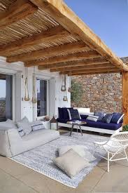 Since greece subsumes within the mediterranean region, greek gardens are also known by. A Greek Summer Home With Stunning Sea View Terrace Decor Patio Backyard Pergola