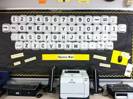 Styrofoam Keyboard Bulletin Board Keyboard Bulletin Board Teaching Education