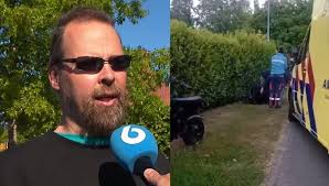 Deze man uit Beerta heeft zondagavond op camera beweerd dat zijn vriendin  op zondagavond met de vader van Jeffrey en Emma heeft gesproken en dat het  goed ging met het drietal. Nu