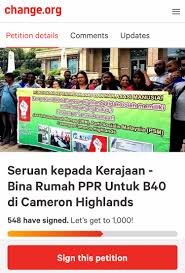 Commissioner for oaths  2838 . B40 Communities Of Cameron Highlands Urge Government To Build Affordable Housing