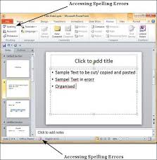 Spelling Check In Powerpoint 2010 Tutorialspoint