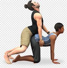 Here is a series of yoga poses for two—arranged from easiest to more difficult—that can add some bliss to the state of your union. Personas Yoga Poses For 2 Transparent Png 417x422 2639799 Png Image Pngjoy