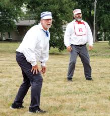 Playing ball with old-timey rules