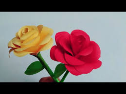 Cara membuat bunga dari kertas: Bunga Mawar Dari Kertas Easy To Make Paper Rose Diy Paper Flower Youtube