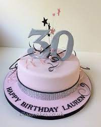 30th birthday cake ideas for women. 30th Birthday Cake With Explosion And Bling Ribbon 30th Birthday Cake For Her Cake Designs Birthday 30 Birthday Cake