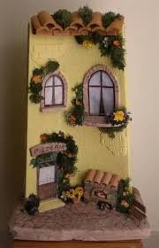 Resultado De Imagem Para Decorated Tegole 3d Clay Fairy House Ceramic Houses Decorative Tile