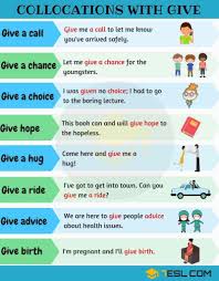 Verb Collocations List Of 90 Verb Collocations In English Eslbuzz Learning English English Collocations Learn English Learn English Vocabulary