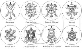 Tingsha Cymbales Tibetaines Symboles Auspicieux Tatouage Tibetain Symboles Hindous Symbole Signification