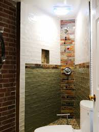 Slate tile showers have lots of pores and textured areas where dirt, oils and soap scum can cling to. Subway Slate Glass Mosaic Kitchen Backsplash Tile
