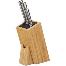 Bloc A Couteaux En Bambou Porte Couteaux Bois 6 Couteaux Rangement Couverts Cuisine Nature 9100221599805