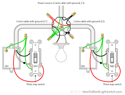 A light switch is wired by running an active cable through a light fitting, then into a switch. 3 Way Switch Wiring With Power At Switch Novocom Top