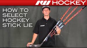 how to select hockey stick lie