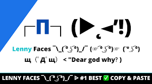 The origin of the le lenny face meme. Lenny Faces Ê– áˆ 1000 All Best Collection
